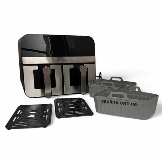 Аерофритюрниця Zepline ZP-0218 4200Вт 6+6 л дві чаші антипригарне